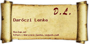Daróczi Lenke névjegykártya